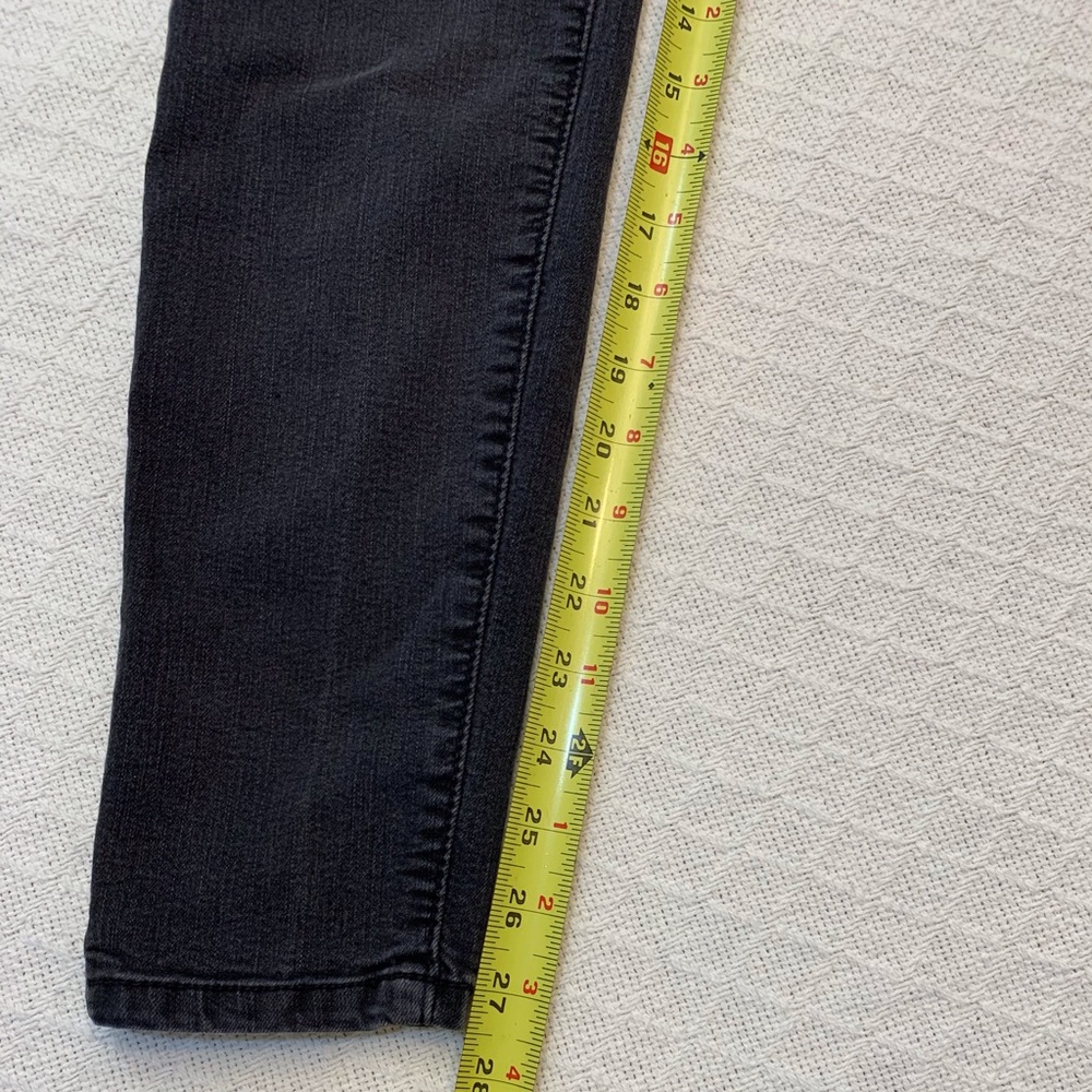 D.Jeans Women's Size 8 Straight Denim Black Jeans Pre-owned 27.5 Inseam - Picture 5 of 6